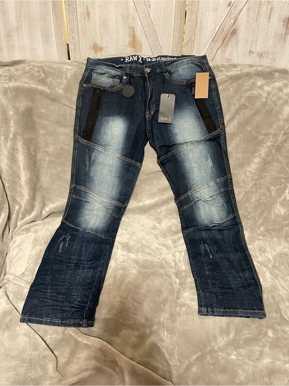 RAW X Men’s Dark Wash Bootcut Jeans